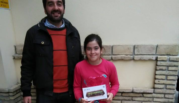 María Herrero, ganadora del reloj DGT del cuarto sorteo