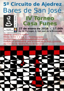 IV Torneo "Casa Funes" @ Casa Funes | San José de la Rinconada | Andalucía | España