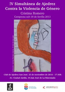 IV Simultánea  Contra la Violencia de Género @ Club de Ajedrez San José | San José de la Rinconada | Andalucía | España