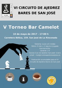 Cartel V Torneo Bar Camelot