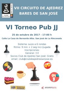 VI Torneo Pub JJ - Inicio del VII Circuito de Bares @ Pub JJ | San José de la Rinconada | Andalucía | España