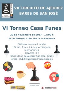 VI Torneo Casa Funes @  Casa Funes | San José de la Rinconada | Andalucía | España