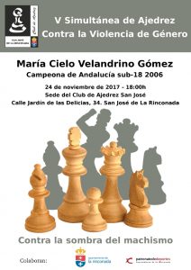 V Simultánea  Contra la Violencia de Género @ Club de Ajedrez San José | San José de la Rinconada | Andalucía | España