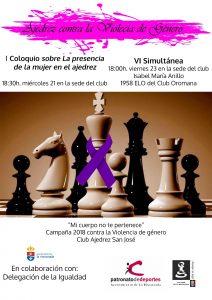 Ajedrez contra la Violencia de Género 2018 @ Club de Ajedrez San José | San José de la Rinconada | Andalucía | España