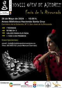 XXVIII Open de Ajedrez de Feria de La Rinconada @ Anexo Biblioteca Pública Municipal “Hacienda Santa Cruz”
