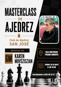 Masterclass Gran Maestro Karen Movsziszian @ Piscina cubierta de San José. Sala multiusos